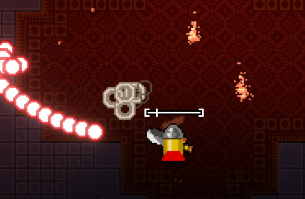 Pressing reload while holding the sword slightly removes bullets.