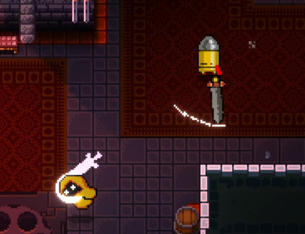 Full health Bullet sword attack shoots out sword projectiles.